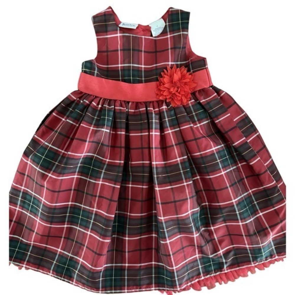 Blueberi Boulevard 4T Girls Special Occasion Dress Red